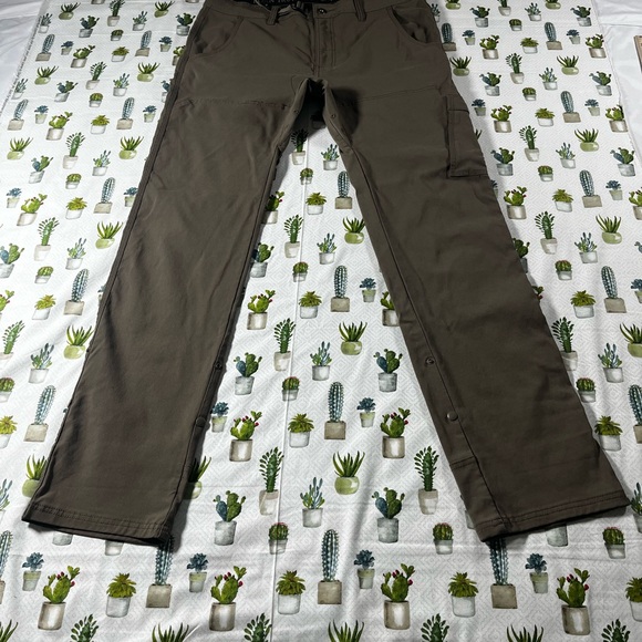 Prana Other - PrAna Breathe Straight Fit Brown Men’s Pants 36X34 Vented Cargo Stretchy